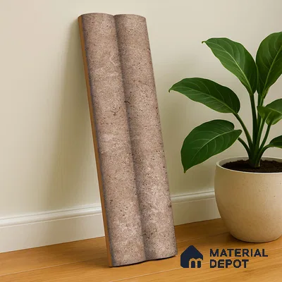 Subway Look  Tile TL 07641 D Bamboo Ochre 1 ft x 2.95 inch Designer Tiles Ceramic Matte Finish - 9 mm | 4 Random Design