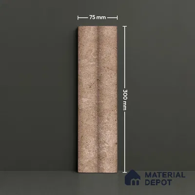 Subway Look  Tile TL 07641 D Bamboo Ochre 1 ft x 2.95 inch Designer Tiles Ceramic Matte Finish - 9 mm | 4 Random Design