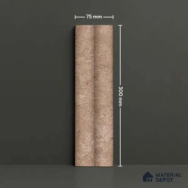 Subway Look Tile TL 07641 D Bamboo Ochre 1 ft x 2.95 inch Designer Tiles Ceramic Matte Finish - 9 mm | 4 Random Design