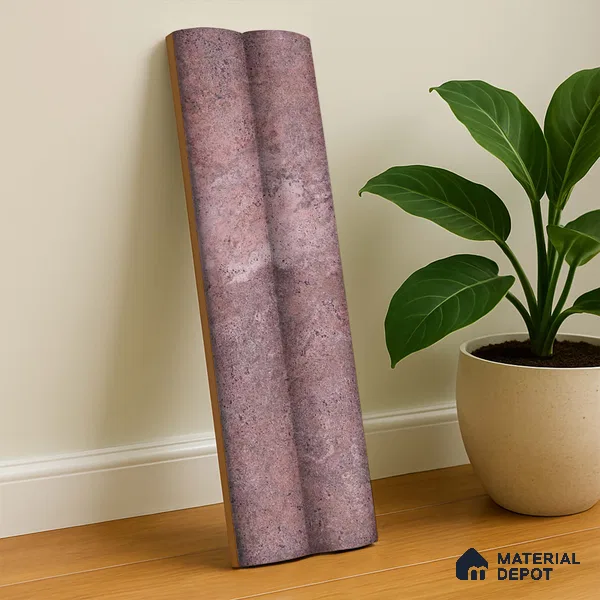 Subway Look  Tile TL 07641 E Bamboo Rosy Brown 1 ft x 2.95 inch Designer Tiles Ceramic Matte Finish - 9 mm | 4 Random Design