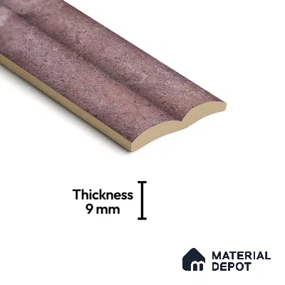 Subway Look  Tile TL 07641 E Bamboo Rosy Brown 1 ft x 2.95 inch Designer Tiles Ceramic Matte Finish - 9 mm | 4 Random Design