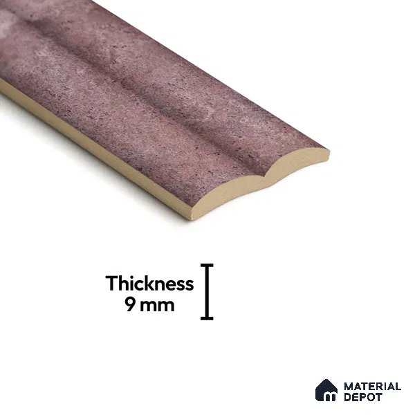 Subway Look  Tile TL 07641 E Bamboo Rosy Brown 1 ft x 2.95 inch Designer Tiles Ceramic Matte Finish - 9 mm | 4 Random Design