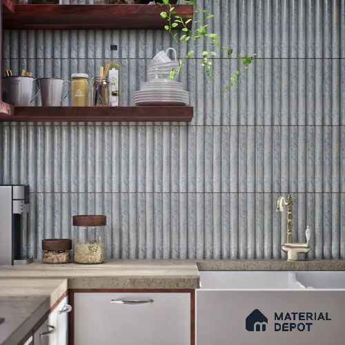 Subway Look Tile TL 07641 Bamboo Chrolina 1 ft x 2.95 inch Designer Tiles Ceramic Matte Finish - 9 mm | 4 Random Design