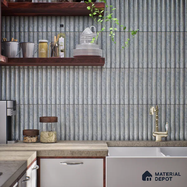 Subway Look Tile TL 07641 Bamboo Chrolina 1 ft x 2.95 inch Designer Tiles Ceramic Matte Finish - 9 mm | 4 Random Design