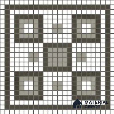 Faux Mosaic Wall & Floor Tile TL 10568 B Memoria White 1 ft x1 ft Ceramic Matte Finish Tile - 9 mm | Suitable For Kitchen, Bathroom Walls and Backsplashes