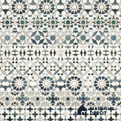 Wall Tile TL 10414 Bumpy Blue 1 ft x1 ft Ceramic Matte Finish Tile - 9 mm | Suitable For Kitchen, Bathroom Walls and Backsplashes | Please Expect a Slight Variation of Pattern (Sample)