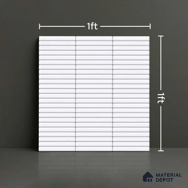 Subway Tile TL 09646 Kitkate 204 12 x 12 inch Ceramic Glossy Finish - 9 mm | Please Expect a Slight Variation of Pattern