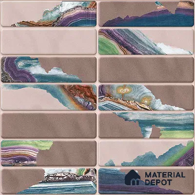Subway Tile TL 09648 B Blash 214 Decor 12 x 12 inch Ceramic Matte Finish - 9 mm | Please Expect a Slight Variation of Pattern