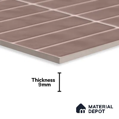 Subway Tile TL 09648 C Blash 214 Dark 12 x 12 inch Ceramic Matte Finish - 9 mm | Please Expect a Slight Variation of Pattern