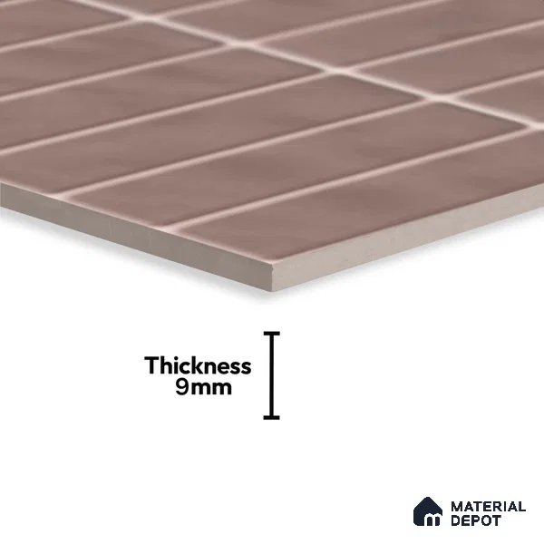 Subway Tile TL 09648 C Blash 214 Dark 12 x 12 inch Ceramic Matte Finish - 9 mm | Please Expect a Slight Variation of Pattern