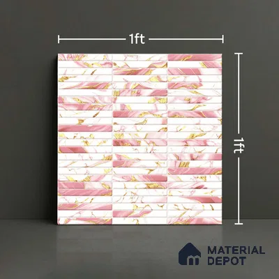 Subway Tile TL 09647 Kitkate 234 12 x 12 inch Ceramic Matte Finish - 9 mm | Please Expect a Slight Variation of Pattern