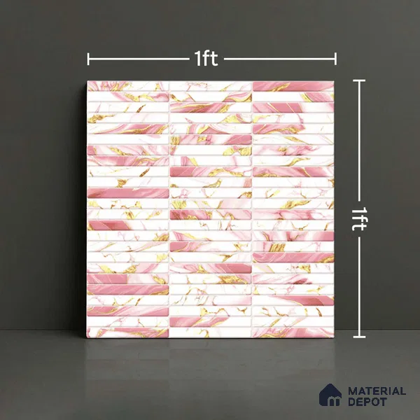 Subway Tile TL 09647 Kitkate 234 12 x 12 inch Ceramic Matte Finish - 9 mm | Please Expect a Slight Variation of Pattern