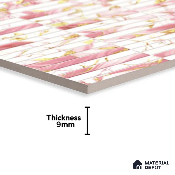 Subway Tile TL 09647 Kitkate 234 12 x 12 inch Ceramic Matte Finish - 9 mm | Please Expect a Slight Variation of Pattern
