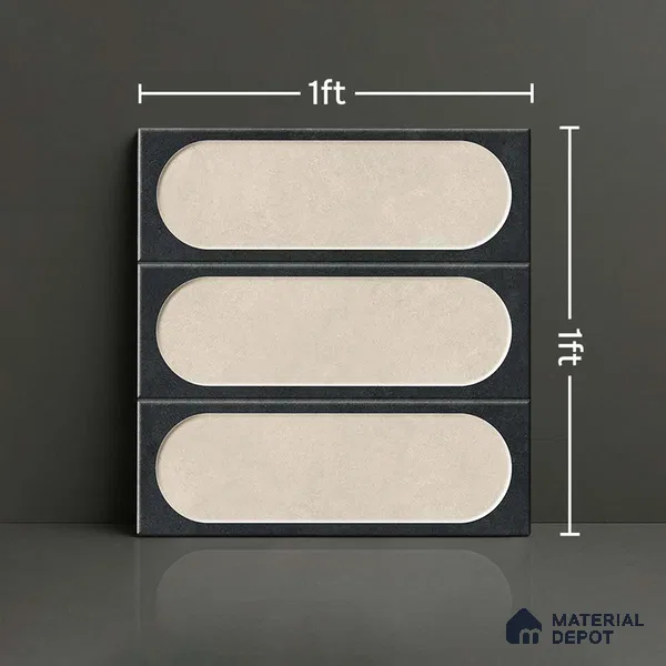 Subway Tile TL 09649 D Capsale 210 Decor 12 x 12 inch Ceramic Matte Finish - 9 mm | Please Expect a Slight Variation of Pattern