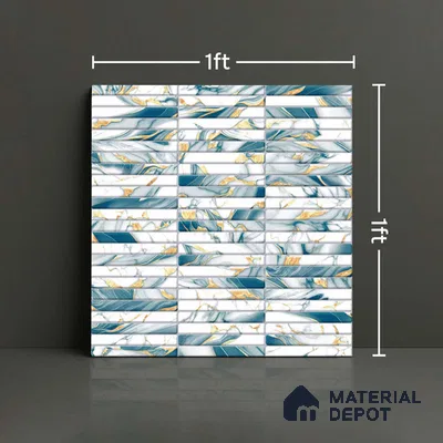 Subway Tile TL 09645 Kitkate 232 12 x 12 inch Ceramic Matte Finish - 9 mm | Please Expect a Slight Variation of Pattern