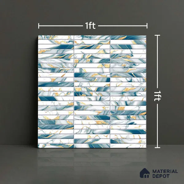 Subway Tile TL 09645 Kitkate 232 12 x 12 inch Ceramic Matte Finish - 9 mm | Please Expect a Slight Variation of Pattern