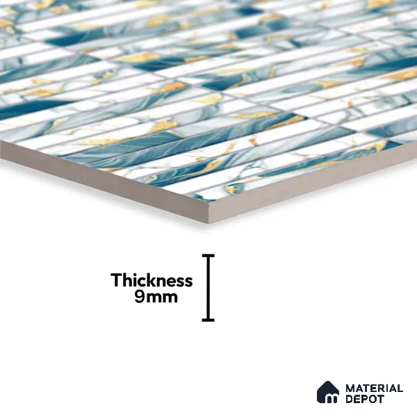 Subway Tile TL 09645 Kitkate 232 12 x 12 inch Ceramic Matte Finish - 9 mm | Please Expect a Slight Variation of Pattern