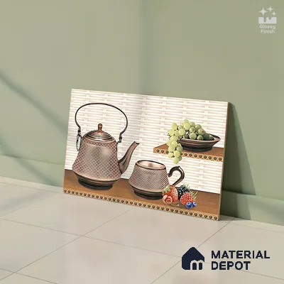 Patterned Tile TL 08277 B 4461 K1 18 x 12 inch Ceramic Glossy Finish - 7 mm