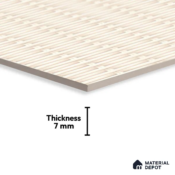 Patterned Tile TL 08277 4461 L 18 x 12 inch Ceramic Glossy Finish - 7 mm