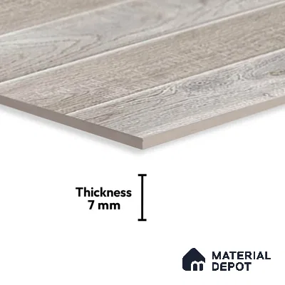 Patterned Tile TL 08278 D 4466 D 18 x 12 inch Ceramic Glossy Finish - 7 mm
