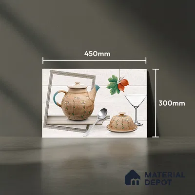 Patterned Tile TL 08279 B 4494 K2 18 x 12 inch Ceramic Glossy Finish - 7 mm