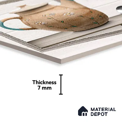 Patterned Tile TL 08279 B 4494 K2 18 x 12 inch Ceramic Glossy Finish - 7 mm