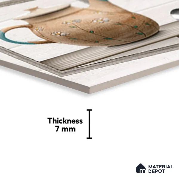 Patterned Tile TL 08279 B 4494 K2 18 x 12 inch Ceramic Glossy Finish - 7 mm