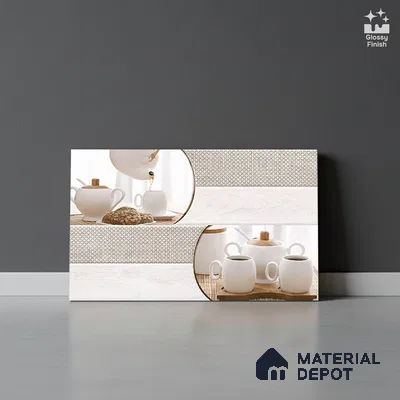 Patterned Tile TL 08279 4494 K1 18 x 12 inch Ceramic Glossy Finish - 7 mm