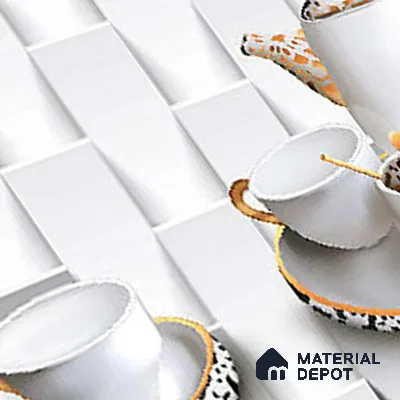 Patterned Tile TL 08273 B 1692 K1 18 x 12 inch Ceramic Glossy Finish - 7 mm