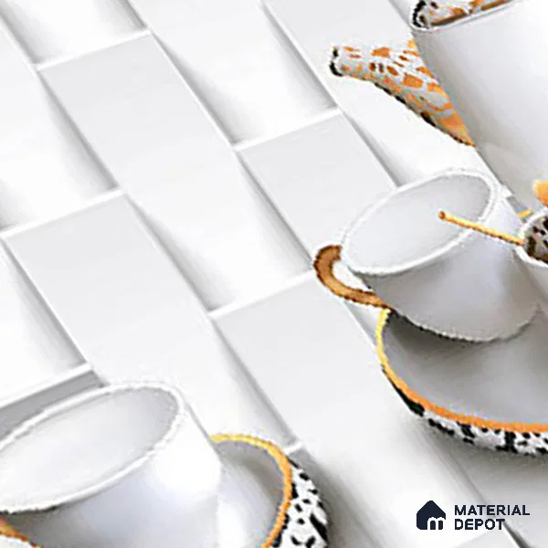 Patterned Tile TL 08273 B 1692 K1 18 x 12 inch Ceramic Glossy Finish - 7 mm