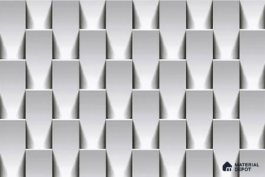 Patterned Tile TL 08273 C 1692 D 18 x 12 inch Ceramic Glossy Finish - 7 mm