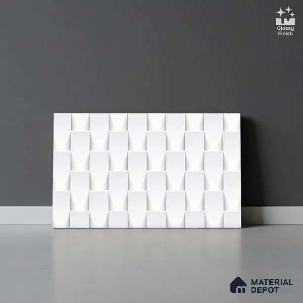Patterned Tile TL 08273 1692 L 18 x 12 inch Ceramic Glossy Finish - 7 mm