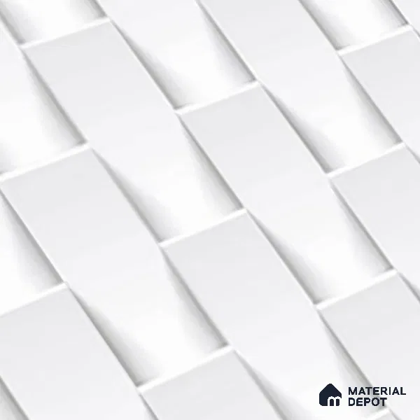 Patterned Tile TL 08273 1692 L 18 x 12 inch Ceramic Glossy Finish - 7 mm