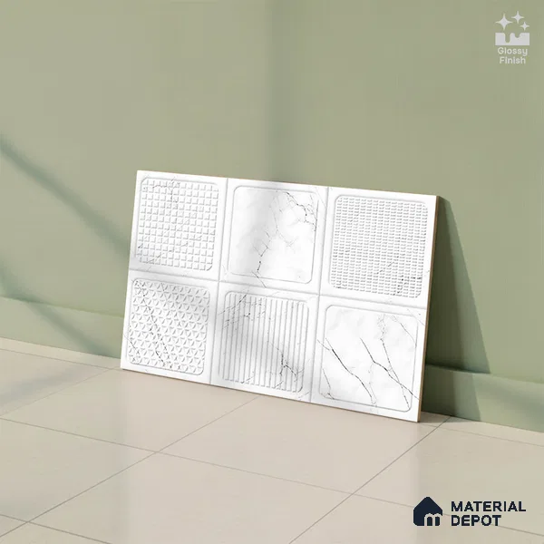 Patterned Tile TL 08280 5211 L 18 x 12 inch Ceramic Glossy Finish - 7 mm
