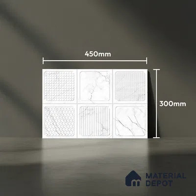 Patterned Tile TL 08280 5211 L 18 x 12 inch Ceramic Glossy Finish - 7 mm
