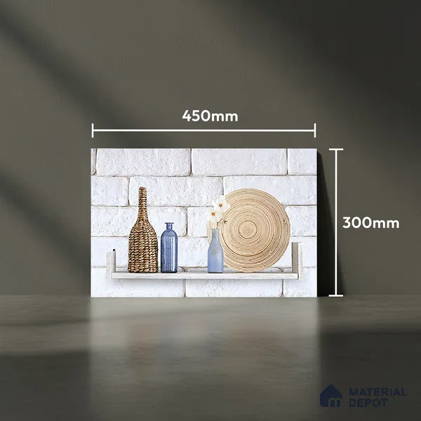 Patterned Tile TL 08275 C 4422 K2 18 x 12 inch Ceramic Glossy Finish - 7 mm