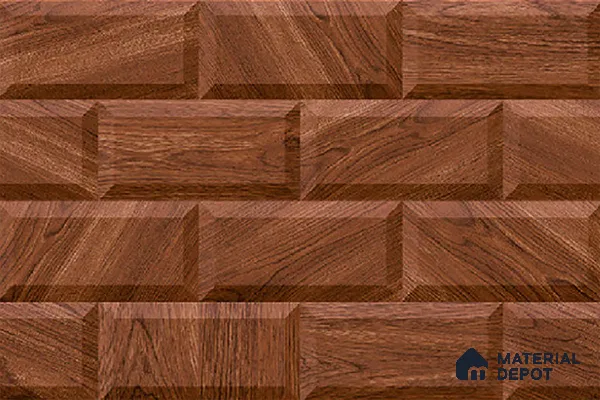 Wooden Wall Tile TL 08272 B 1680 D 18 x 12 inch Ceramic Glossy Finish - 7 mm