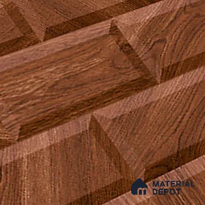 Wooden Wall Tile TL 08272 B 1680 D 18 x 12 inch Ceramic Glossy Finish - 7 mm