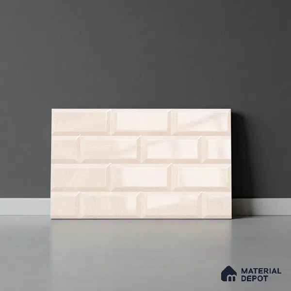 Faux Subway Wall Tile TL 08272 C 1680 L 18 x 12 inch Ceramic Glossy Finish - 7 mm | Suitable For Kitchen, Bathroom, Dining Area