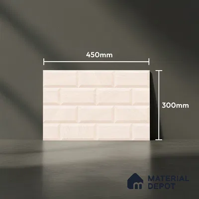 Faux Subway Wall Tile TL 08272 C 1680 L 18 x 12 inch Ceramic Glossy Finish - 7 mm | Suitable For Kitchen, Bathroom, Dining Area