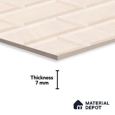 Faux Subway Wall Tile TL 08272 C 1680 L 18 x 12 inch Ceramic Glossy Finish - 7 mm | Suitable For Kitchen, Bathroom, Dining Area