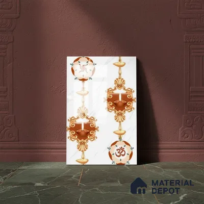 Patterned Tile TL 08271 B 1444 AHL 18 x 12 inch Ceramic Glossy Finish - 7 mm