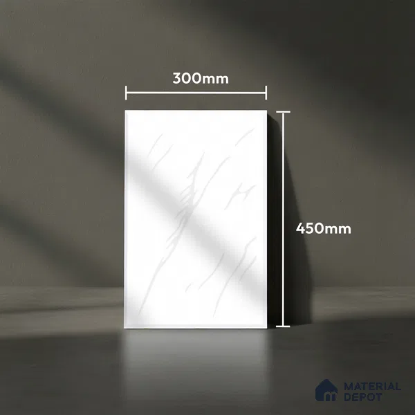 Marble Tile TL 08271 1444 L 18 x 12 inch Ceramic Glossy Finish - 7 mm