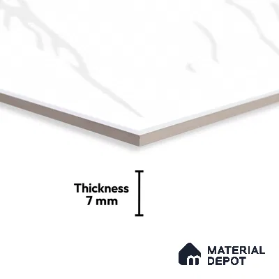 Marble Tile TL 08271 1444 L 18 x 12 inch Ceramic Glossy Finish - 7 mm