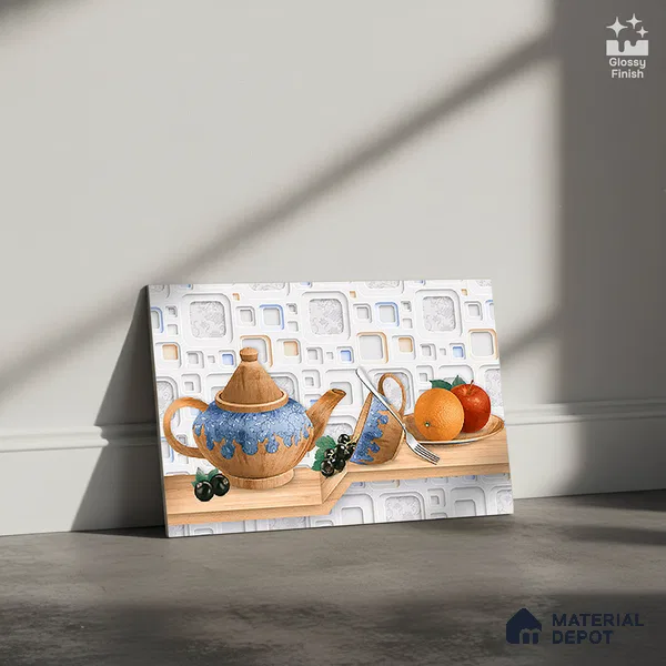 Patterned Tile TL 08276 C 4430 K2 18 x 12 inch Ceramic Glossy Finish - 7 mm