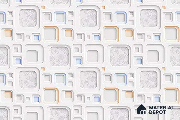 Patterned Tile TL 08276 4430 L 18 x 12 inch Ceramic Glossy Finish - 7 mm