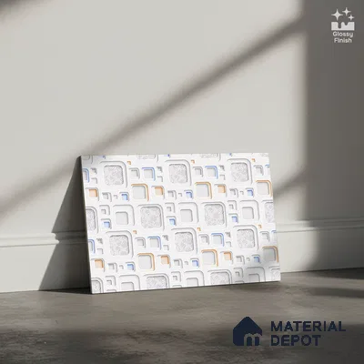 Patterned Tile TL 08276 4430 L 18 x 12 inch Ceramic Glossy Finish - 7 mm