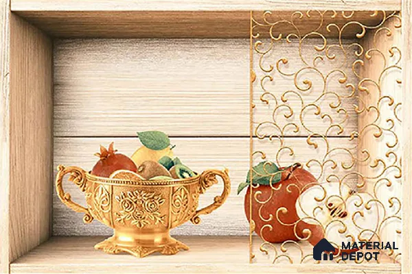 Patterned Tile TL 08274 B 2256 K2 18 x 12 inch Ceramic Glossy Finish - 7 mm