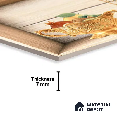 Patterned Tile TL 08274 B 2256 K2 18 x 12 inch Ceramic Glossy Finish - 7 mm