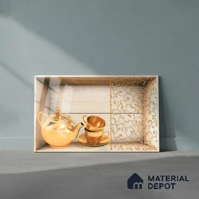 Patterned Tile TL 08274 C 2256 K1 18 x 12 inch Ceramic Glossy Finish - 7 mm